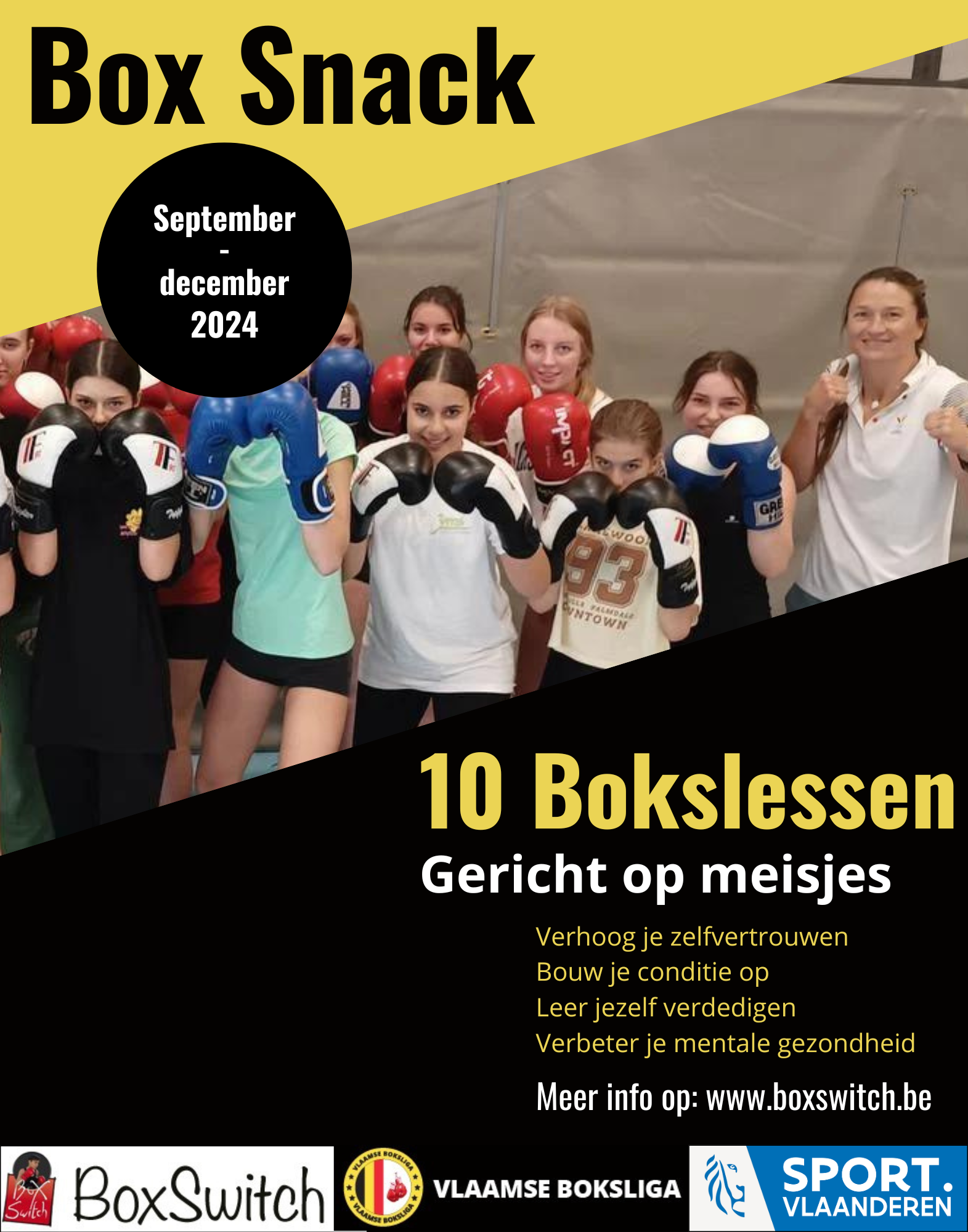 Flyer voor BoxSnack